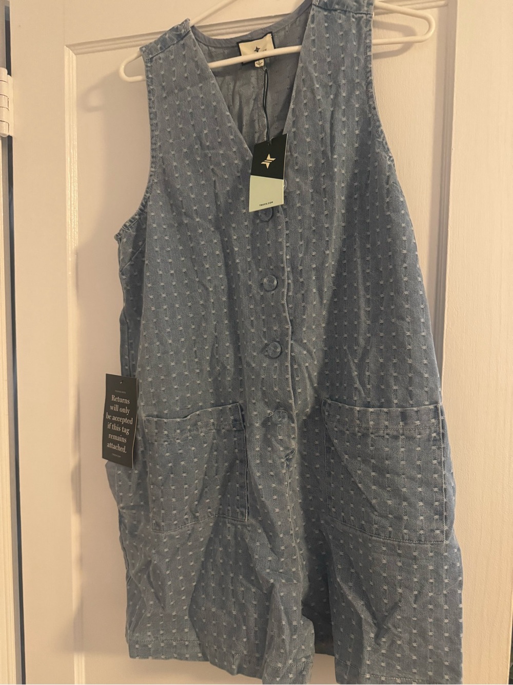 NWT Tuckernuck chambray romper